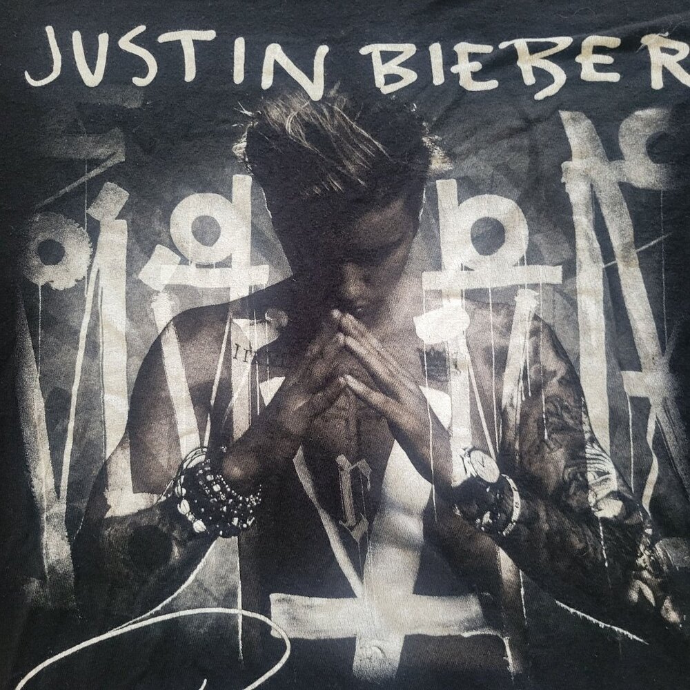 Justin Beiber  Purpose T shirt Concert Black